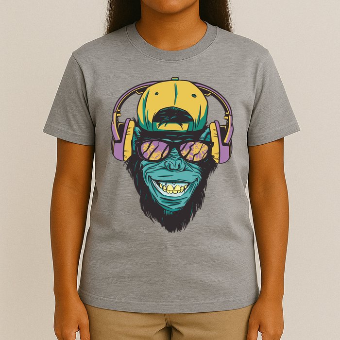 Palm Tree Music Monkey T-Shirt