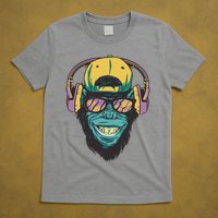 Palm Tree Music Monkey T-Shirt