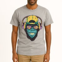 Palm Tree Music Monkey Tall T-Shirt