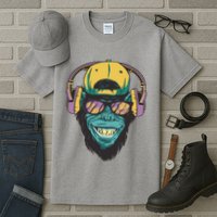Palm Tree Music Monkey Tall T-Shirt