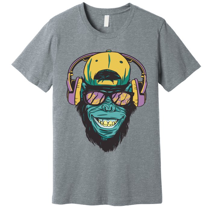 Palm Tree Music Monkey Premium T-Shirt