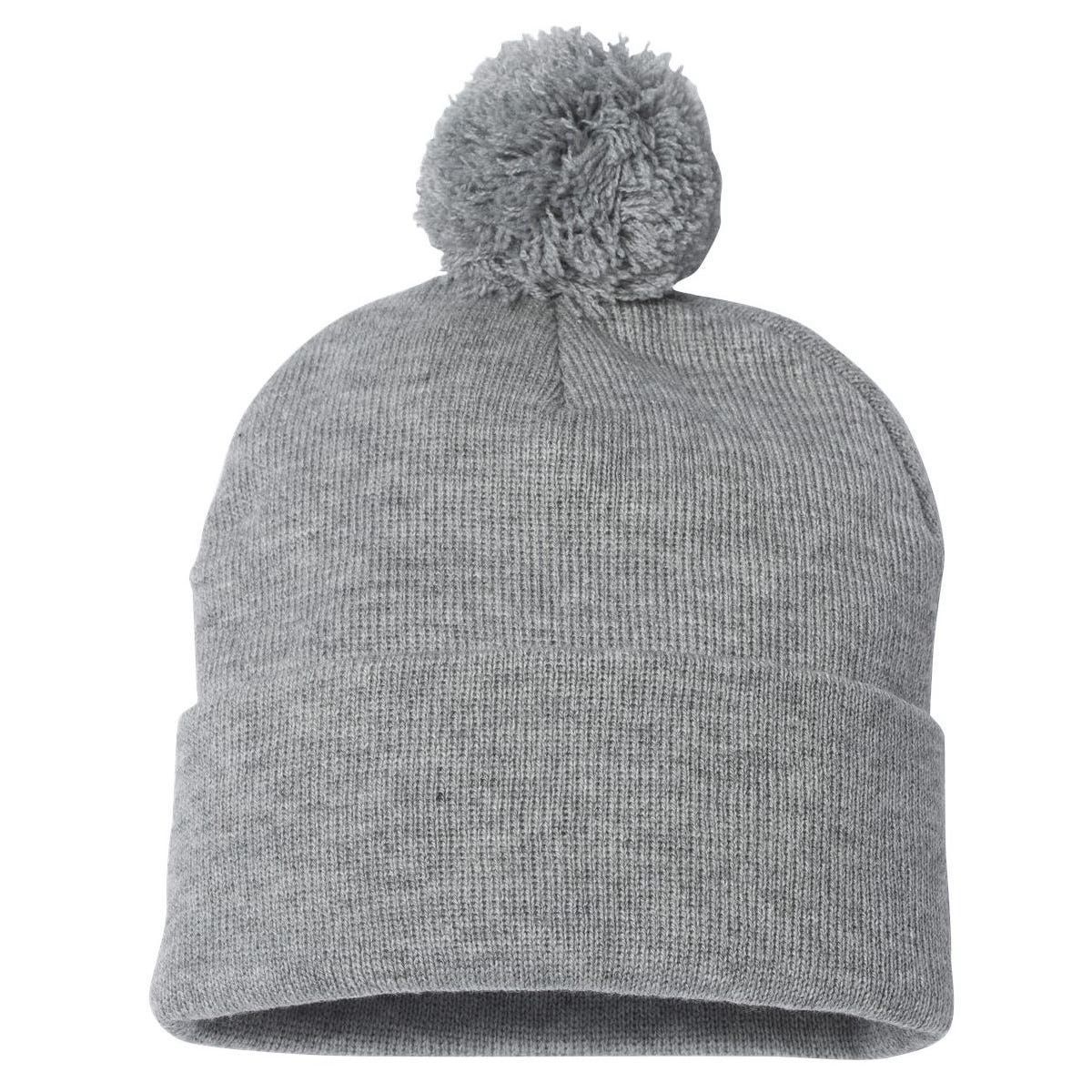 Palm Tree Music Monkey Pom Pom 12in Knit Beanie