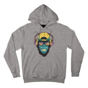 Palm Tree Music Monkey Tall Hoodie