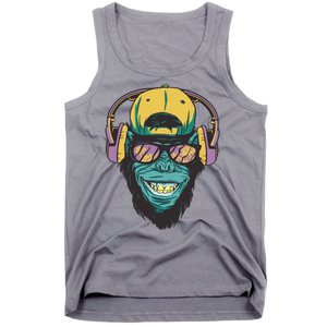 Palm Tree Music Monkey Tank Top