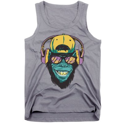 Palm Tree Music Monkey Tank Top