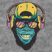 Palm Tree Music Monkey Toddler T-Shirt