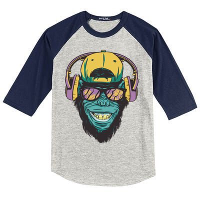 Palm Tree Music Monkey Kids Colorblock Raglan Jersey