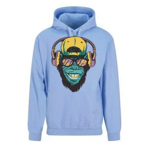 Palm Tree Music Monkey Unisex Surf Hoodie