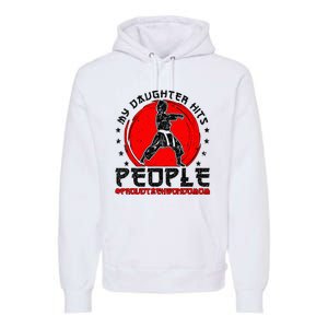 Proud Taekwondo Mom Taekwondo Mama Taekwondo Fighter Mom Premium Hoodie