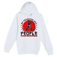 Proud Taekwondo Mom Taekwondo Mama Taekwondo Fighter Mom Premium Pullover Hoodie