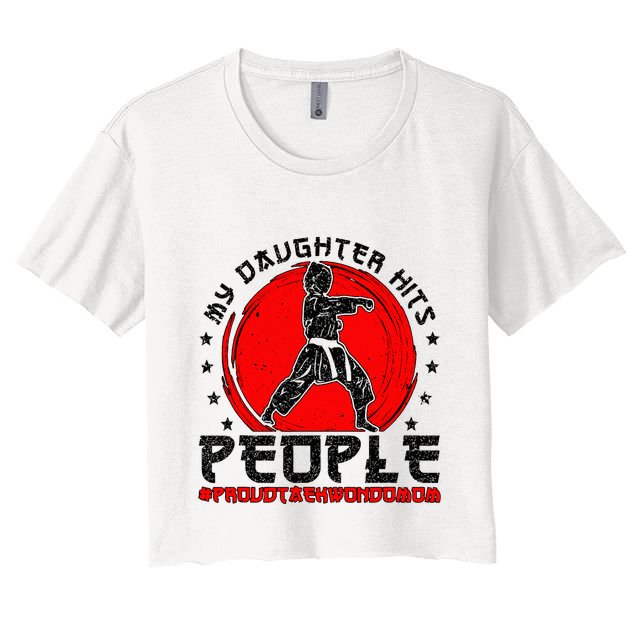 Proud Taekwondo Mom Taekwondo Mama Taekwondo Fighter Mom Crop Top
