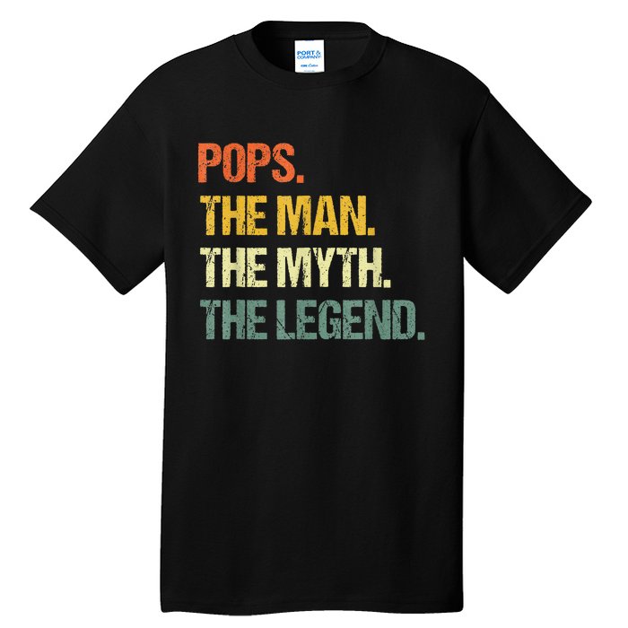 POPS THE MAN THE MYTH THE LEGEND Father's Day Tall T-Shirt