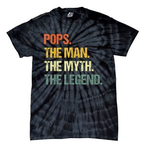 POPS THE MAN THE MYTH THE LEGEND Father's Day Tie-Dye T-Shirt