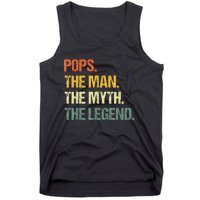 POPS THE MAN THE MYTH THE LEGEND Father's Day Tank Top