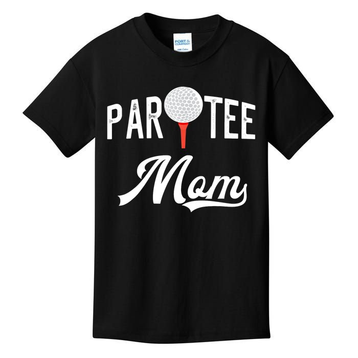 Par Tee Mom Funny Partee Golf Pun For Mom Kids T-Shirt