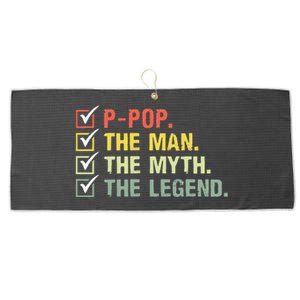 Ppop The Man The Myth The Legend Gifts Large Microfiber Waffle Golf Towel