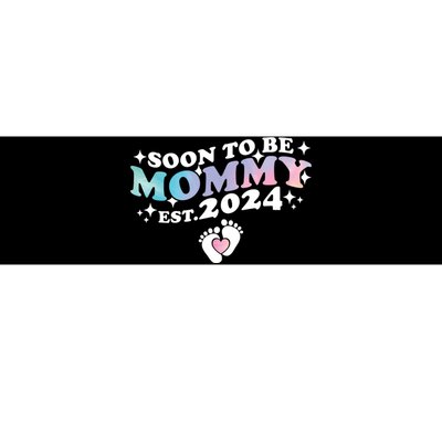 Promoted To Mommy 2024 Soon To Be Mama Funny New Mom Mothers Day Bumper Sticker