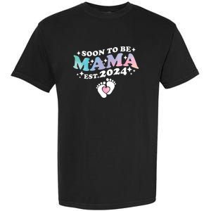 Promoted To Mommy 2024 Soon To Be Mama Funny New Mom Mothers Day Garment-Dyed Heavyweight T-Shirt