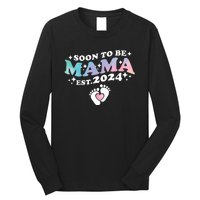 Promoted To Mommy 2024 Soon To Be Mama Funny New Mom Mothers Day Long Sleeve Shirt