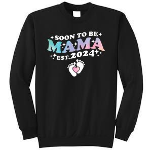 Promoted To Mommy 2024 Soon To Be Mama Funny New Mom Mothers Day Sweatshirt