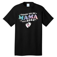 Promoted To Mommy 2024 Soon To Be Mama Funny New Mom Mothers Day Tall T-Shirt