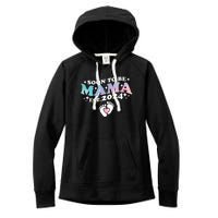 Promoted To Mommy 2024 Soon To Be Mama Funny New Mom Mothers Day Women's Fleece Hoodie