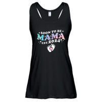 Promoted To Mommy 2024 Soon To Be Mama Funny New Mom Mothers Day Ladies Essential Flowy Tank