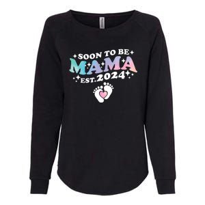 Promoted To Mommy 2024 Soon To Be Mama Funny New Mom Mothers Day Womens California Wash Sweatshirt