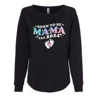 Promoted To Mommy 2024 Soon To Be Mama Funny New Mom Mothers Day Womens California Wash Sweatshirt