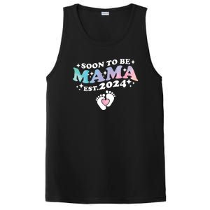 Promoted To Mommy 2024 Soon To Be Mama Funny New Mom Mothers Day PosiCharge Competitor Tank