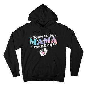 Promoted To Mommy 2024 Soon To Be Mama Funny New Mom Mothers Day Tall Hoodie