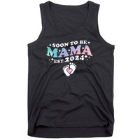 Promoted To Mommy 2024 Soon To Be Mama Funny New Mom Mothers Day Tank Top