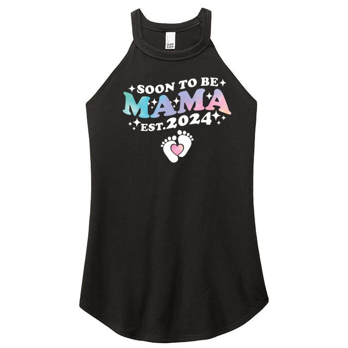 Promoted To Mommy 2024 Soon To Be Mama Funny New Mom Mothers Day Women's Perfect Tri Rocker Tank