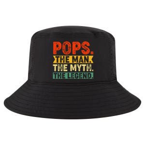 POPS THE MAN THE MYTH THE LEGEND Father's Day Gift Grandpa Cool Comfort Performance Bucket Hat