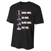 Political Trump More Jobs Obama Clinton Biden Performance Sprint T-Shirt