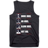 Political Trump More Jobs Obama Clinton Biden Tank Top