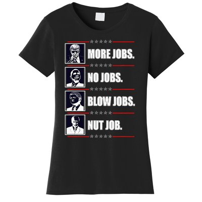 Political Trump More Jobs Obama Clinton Biden Women's T-Shirt