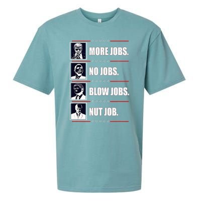 Political Trump More Jobs Obama Clinton Biden Sueded Cloud Jersey T-Shirt