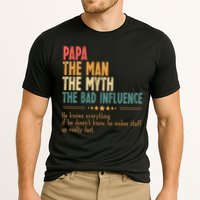 Papa The Man The Myth The Bad Influence Fathers Day Performance Shirt