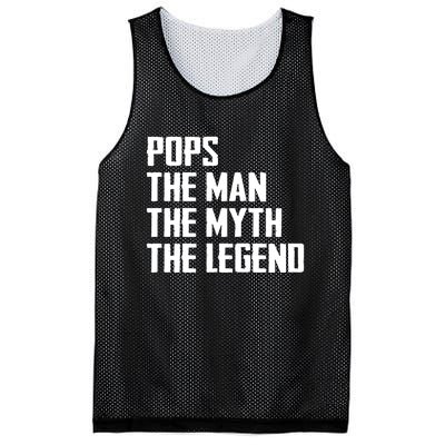 Pops The Man The Myth The Legend Mesh Reversible Basketball Jersey Tank