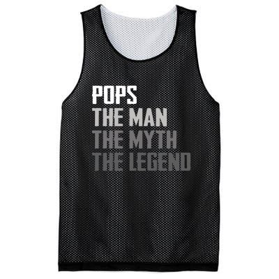 Pops The Man The Myth The Legend Mesh Reversible Basketball Jersey Tank