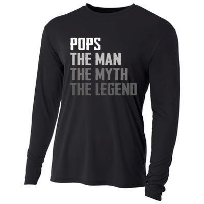 Pops The Man The Myth The Legend Cooling Performance Long Sleeve Crew