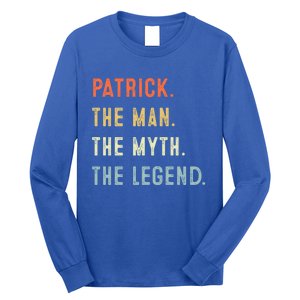 Patrick The Myth Legend Father’s Day Gift Papa Grandpa Gift Long Sleeve Shirt