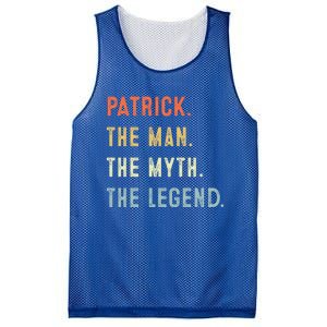 Patrick The Myth Legend Father’s Day Gift Papa Grandpa Gift Mesh Reversible Basketball Jersey Tank