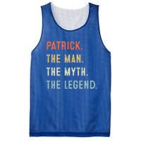 Patrick The Myth Legend Father’s Day Gift Papa Grandpa Gift Mesh Reversible Basketball Jersey Tank