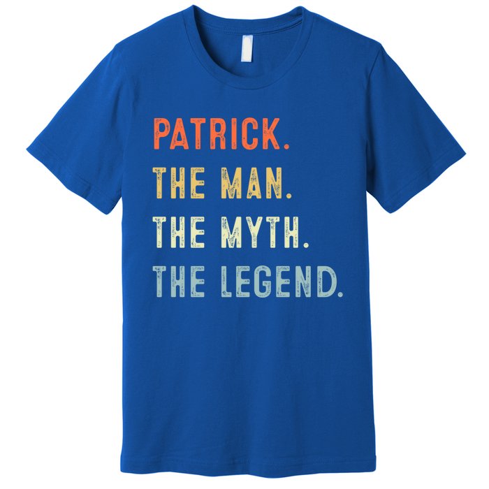 Patrick The Myth Legend Father’s Day Gift Papa Grandpa Gift Premium T-Shirt