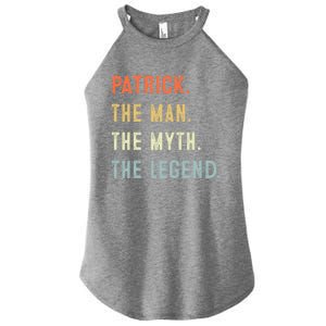 Patrick The Myth Legend Father’s Day Gift Papa Grandpa Gift Women's Perfect Tri Rocker Tank