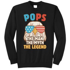 Pops The Man The Myth The Legend Father's Day Grandpa Sweatshirt