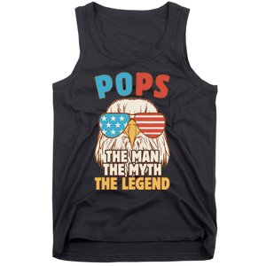 Pops The Man The Myth The Legend Father's Day Grandpa Tank Top