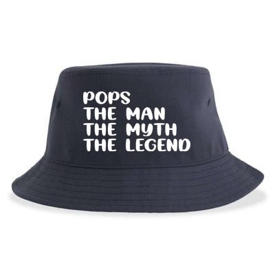 Pops The Man The Myth The Legend Sustainable Bucket Hat